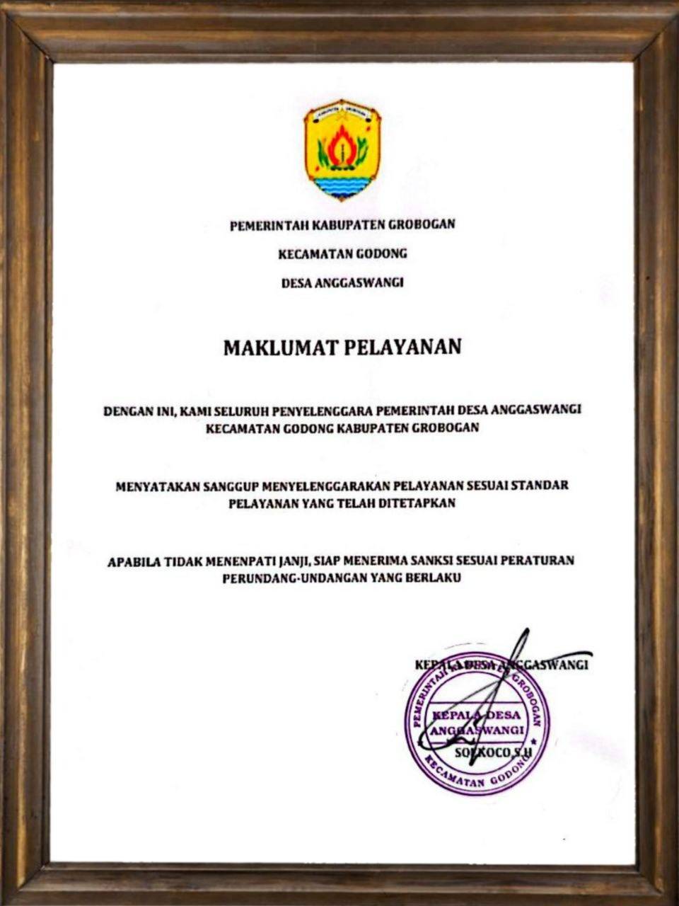 MAKLUMAT PELAYANAN